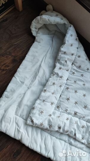 Одеяло конверт на выписку для новорожденного