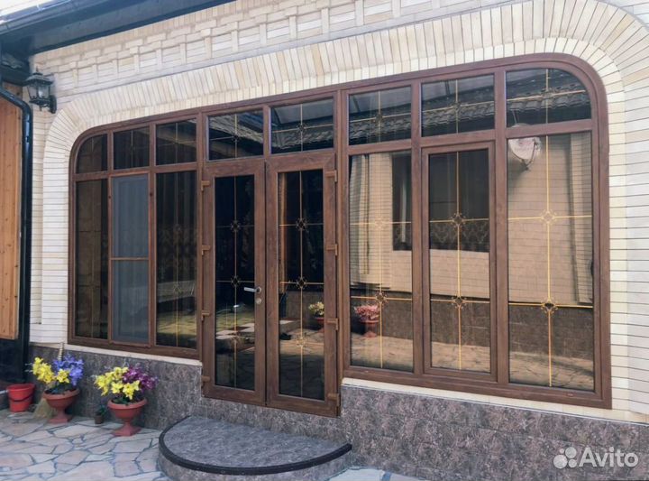 Пластиковые двери витражи в рассрочку без банка