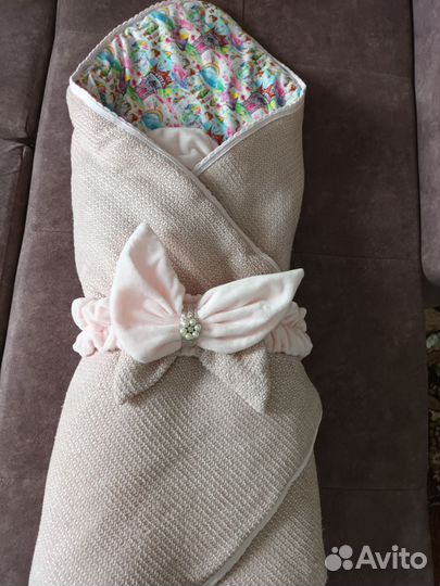 Конверт на выписку для девочки осень