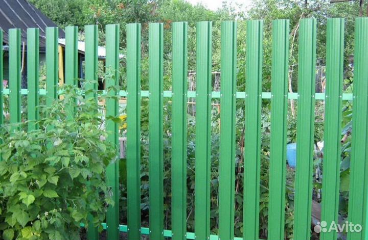 Забор металлический цена за метр под ключ