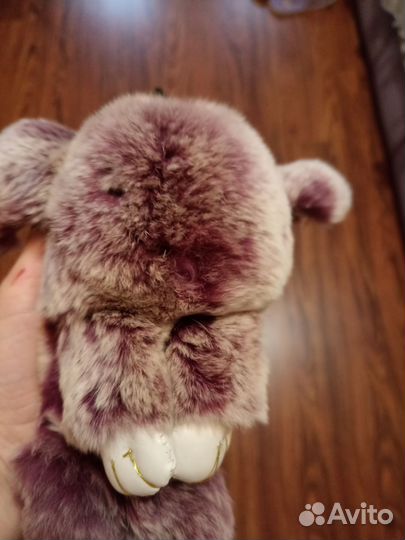 Брелок кролик из натурального меха и др