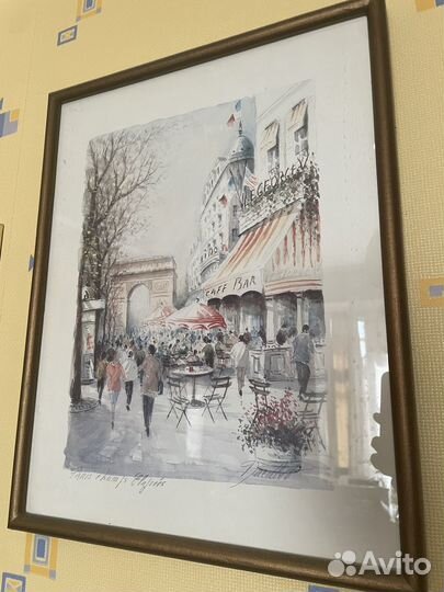 Картина репродукция Париж