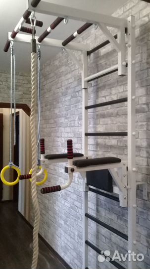 Шведская стенка с турником и брусьями до 200 кг