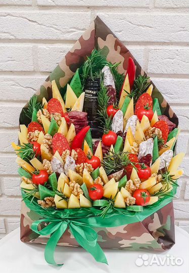 Сырный букет, мясной букет, мужской букет