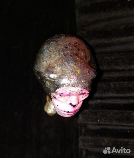 Ёлочная игрушка на прищепке обезьяна СССР