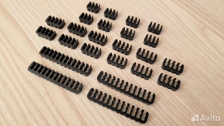 Новый Кабельный органайзер (гребенка) набор 24 шт