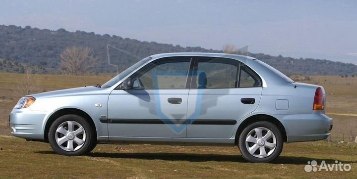 Порог левый Hyundai Accent 1999-2010 (0,8мм)