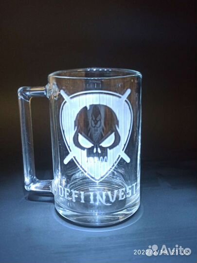 Гравировка на бокалах, бутылках, штофе