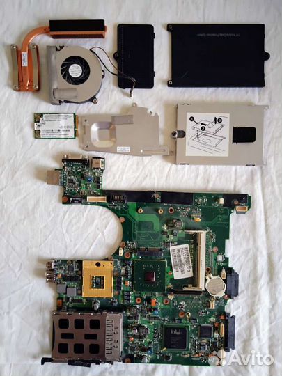 Ноутбук HP Compaq nx7400 в разборе