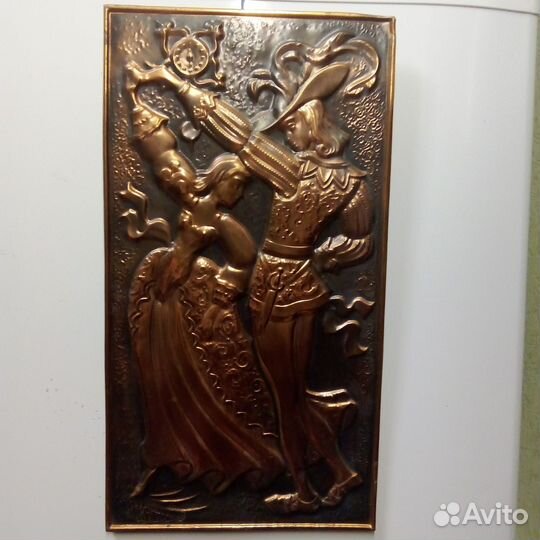 Картина медная чеканка СССР