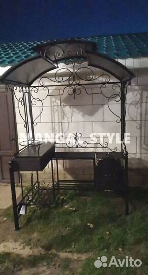 Мангал с крышей