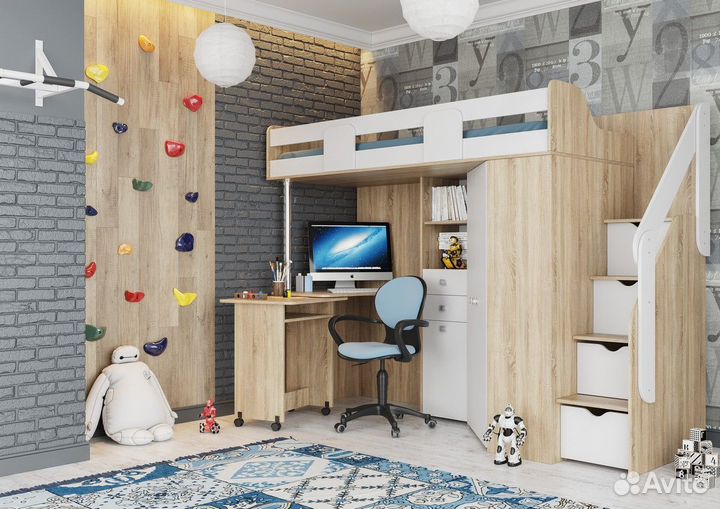 Кровать-чердак «Мийа А»