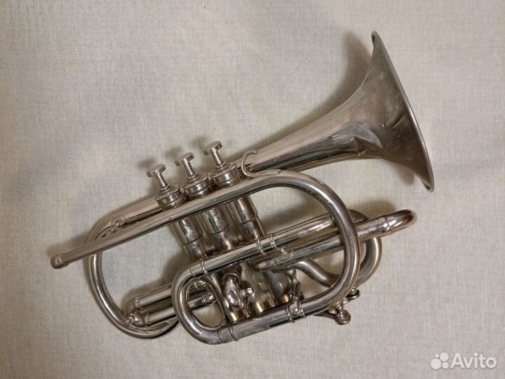 Корнет духовой в футляре 1960 Ленинград зд ми