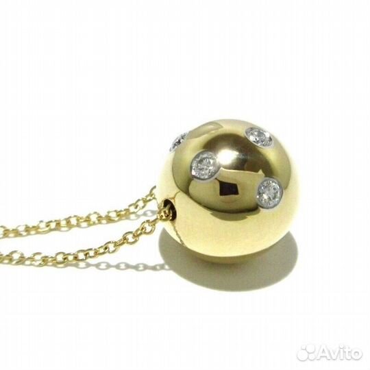 Подвеска Tiffany, золотой шар с бриллиантами