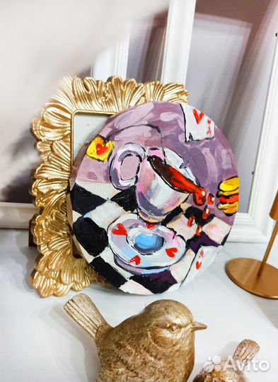 Картина Алиса в стране чудес натюрморт