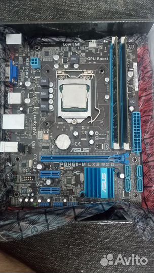 Материнская плата с процессором