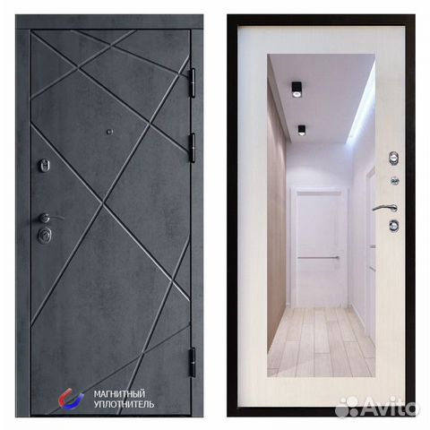 Входная дверь Лучи зеркало триумф лиственница