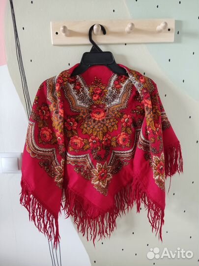 Павловопосадский платок СССР 80*80