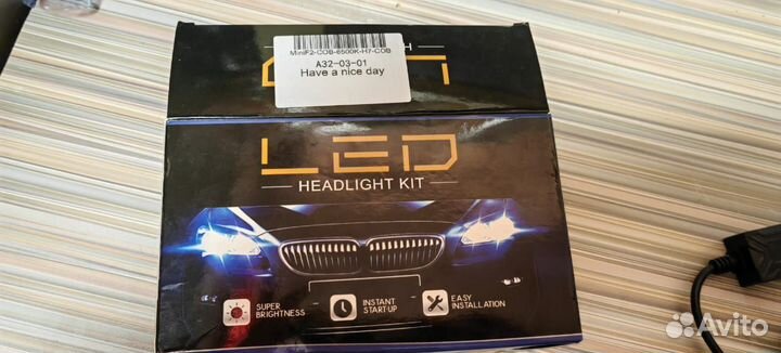 Лед лампочки h7 2 шт