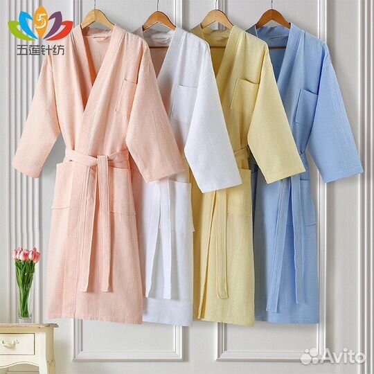 Халат банный вафельный