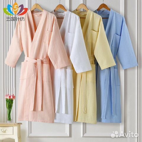 Халат банный вафельный