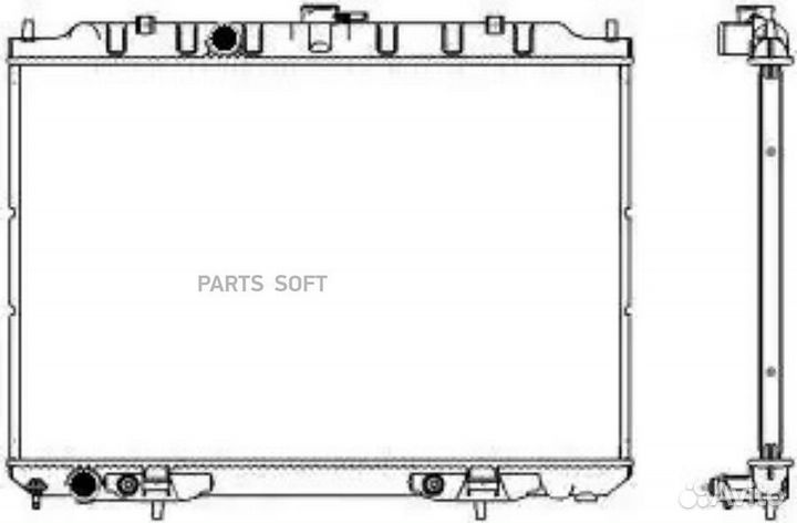 Радиатор охлаждения Ниссан X-trail 2001