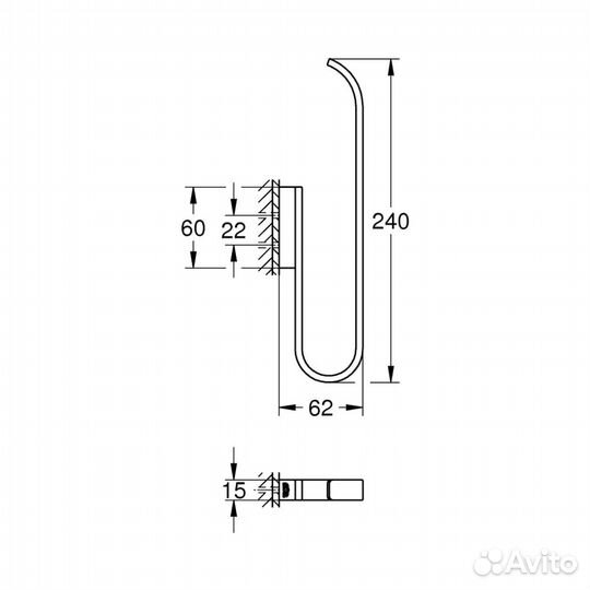 Держатель для полотенец grohe Selection, 41067DL0