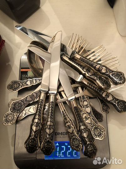 Набор столового серебра «Северная Чернь»