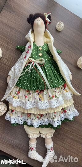 Интерьерная кукла тильда