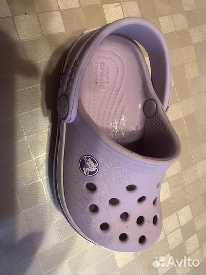 Шлепки детские crocs 22