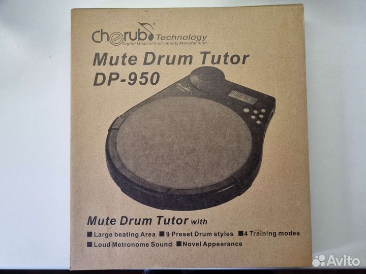 Барабанный пэд Cherub Mute drum tutor DP-950