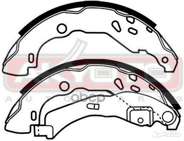 Колодки тормозные барабанные задние renault CLI