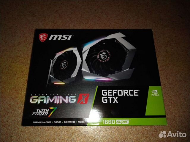 Видеокарта MSI GeForce GTX 1660 super Gaming X