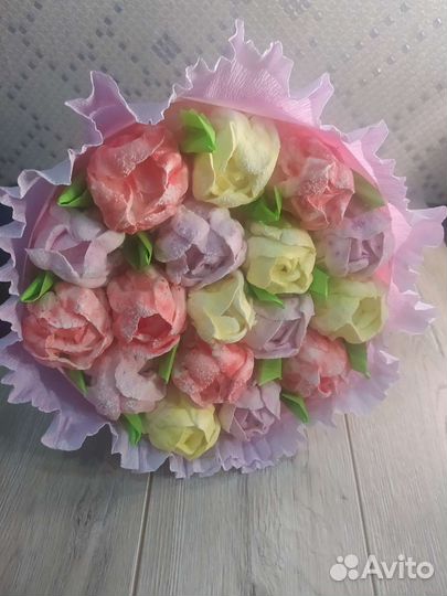Зефир. Букеты зефирные