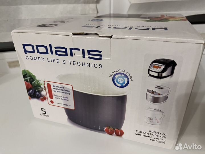 Чаша для мультиварки polaris 0502K