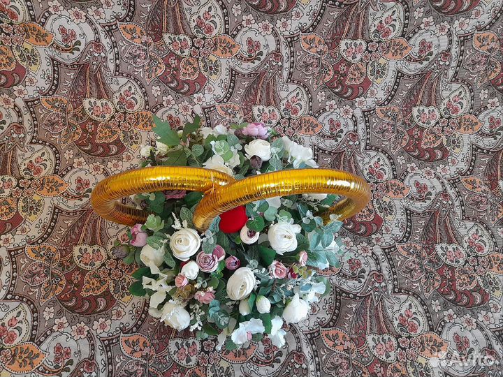 Кольца на машину свадебные