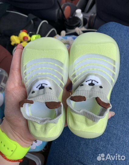 Носки детские с резиновой подошвой