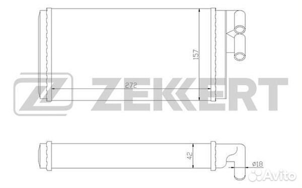 Радиатор двс Audi A6 1994- MK5010
