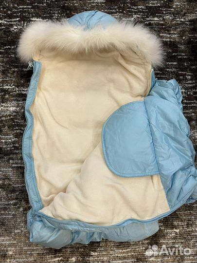 Конверт на выписку зимний для мальчика