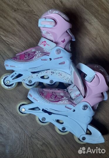 Роликовые коньки детские раздвижные 30-33 р-р