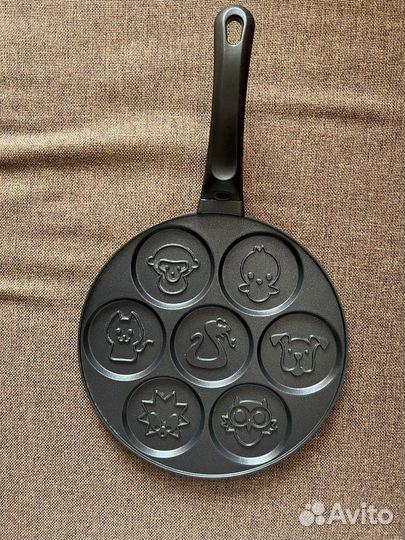 Сковорода с антипригарным покрытием со зверюшками