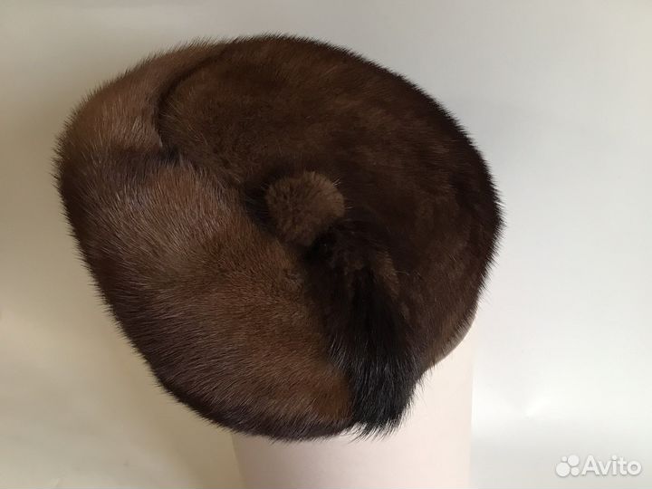 Шапка норковая женская 56