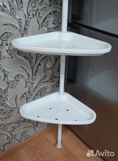 Полка для ванной, душа, бани угловая