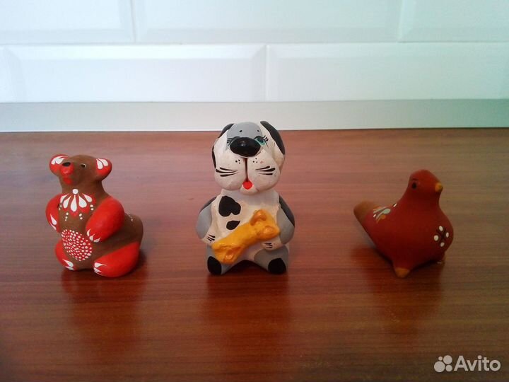 Глиняные игрушки-свистульки