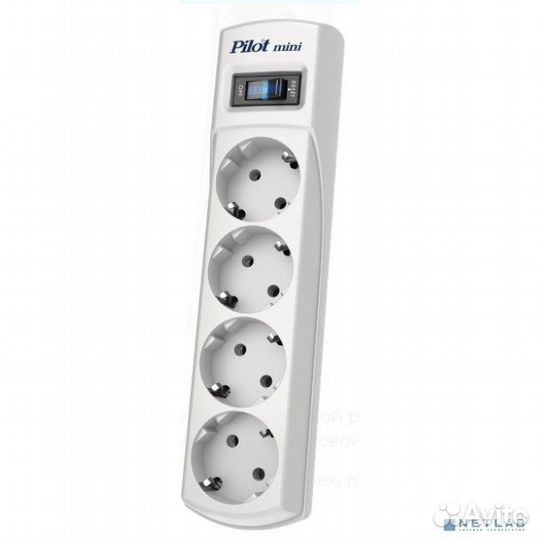 ZIS Сетевой фильтр Pilot mini 4 розетки, с заземле
