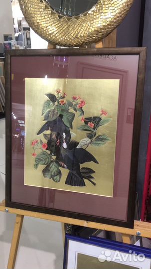 Интерьерная картина с поталью в паспарту