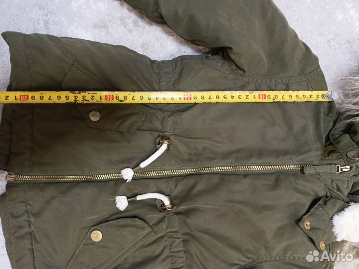 Утепленная парка hm для девочки 98