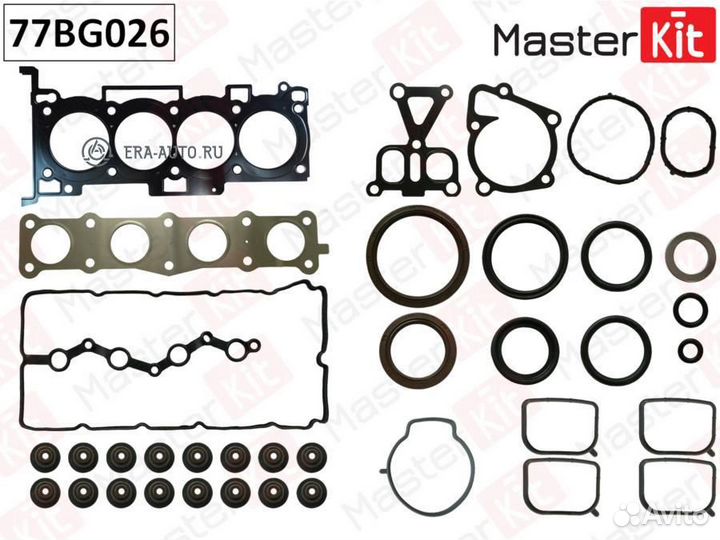 Masterkit 77BG026 77BG026 к-кт прокладок двс верхн