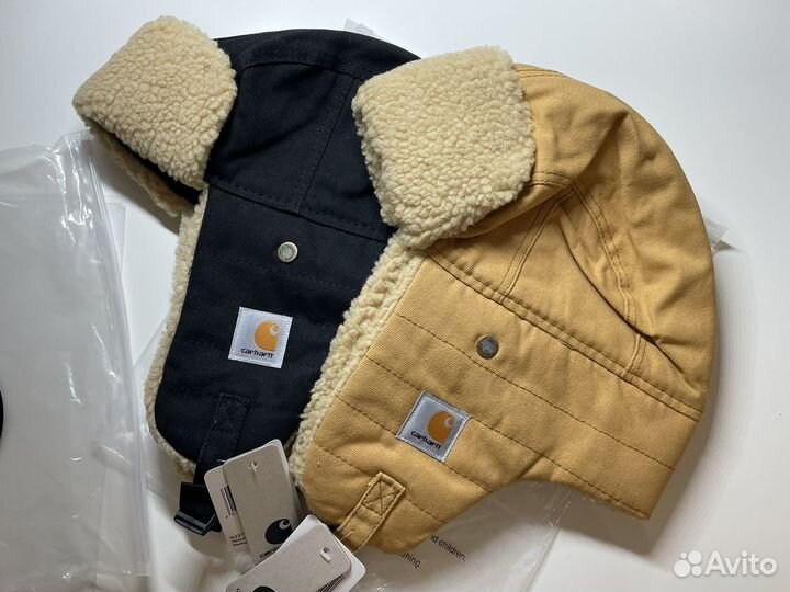 Шапка ушанка carhartt