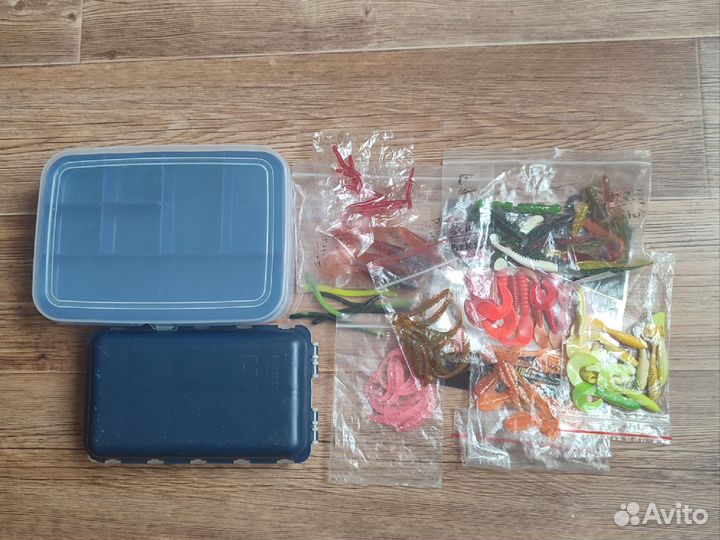 Комплект микроджиг 2 коробки +90 силиконовых